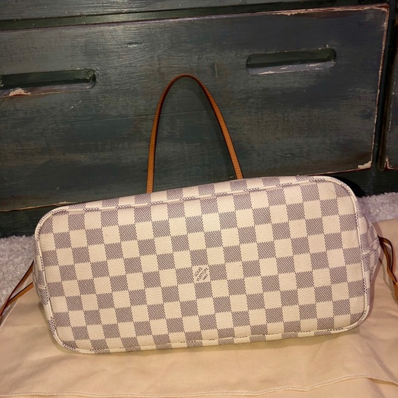 SOLD!!! Auth Louis Vuitton Neverfull Damier Azur - Picture 7 of 8